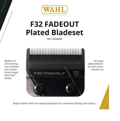 Wahl Vapor F32 Set Cuțite Fadeout Blade – Precizie Ultra-Fină și Tăietură Perfectă pentru Fade-uri Profesionale
