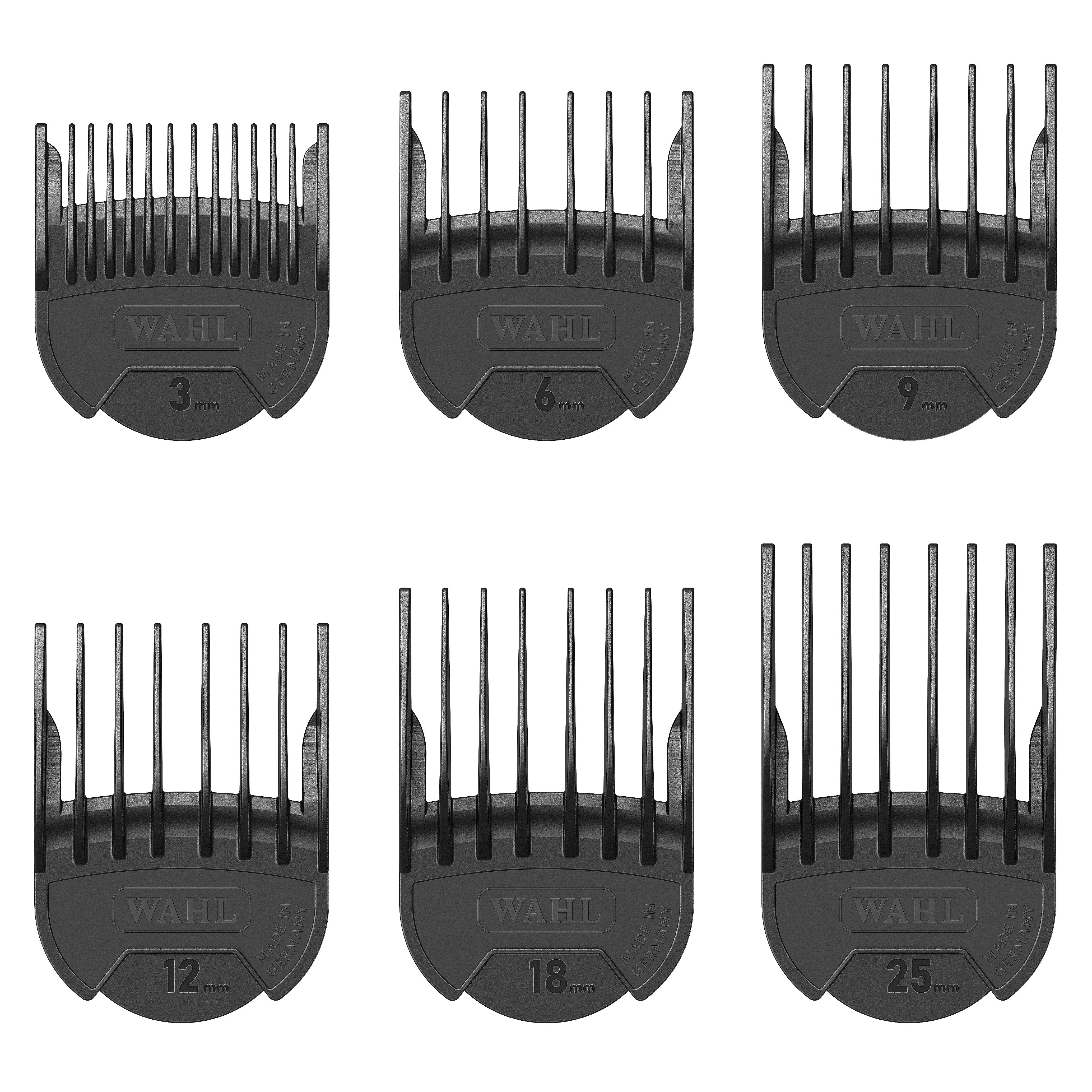 Wahl Set Profesional de Înălțătoare Slide-On – 6 Dimensiuni pentru Tunsori Precise și Versatile